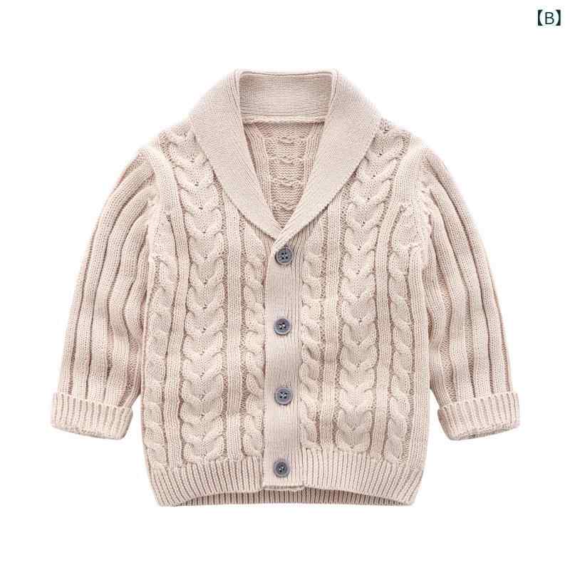 ベビー服 カーディガン 男の子 ニット コットン 無地 秋 66cm 73cm 80cm 90cm 100cm — vista 3