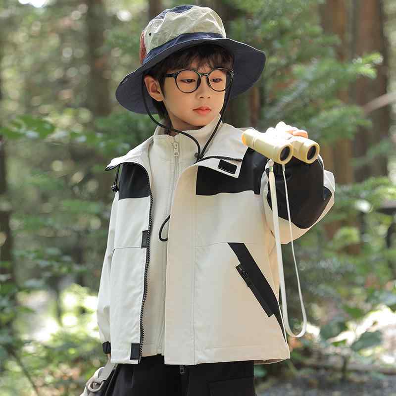 子供用ジャケット キッズ 秋冬用 アウター 取り外し可能 中綿入り 男の子 向け 韓国風 立襟 ミドル丈 ..