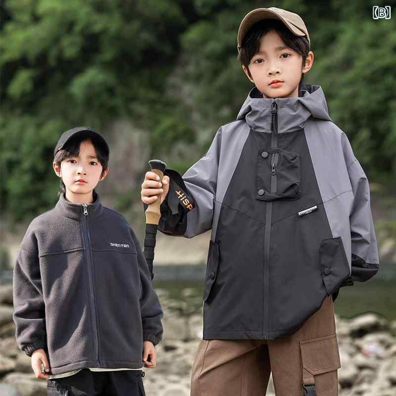 子供服 アウター ジャケット 男の子 秋冬 スポーティー 3WAY 取り外し可能 防寒着 ...