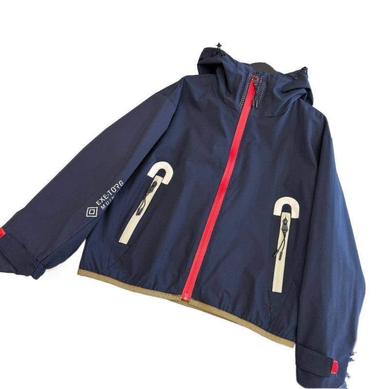 子供服 ジャケット 春秋 キッズ 男女兼用 マウンテンパーカー 配色 フード付き カジュアル トップス 12..