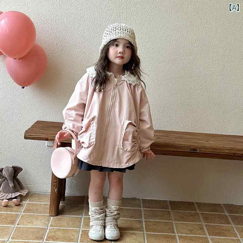 子供用コート 春秋 女の子 子供 秋 アウター 中長丈 ベビー服 カジュアル ポリエス...
