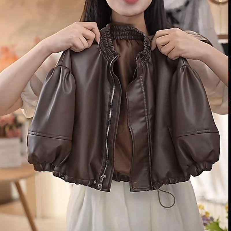 �Ҷ��� ���㥱�å� �ս� PU�쥶�� �������� Ω�� Ĺµ ̵�� ���硼�Ⱦ� ��ܣ�� 90 100 110 120 130 140 150 cm