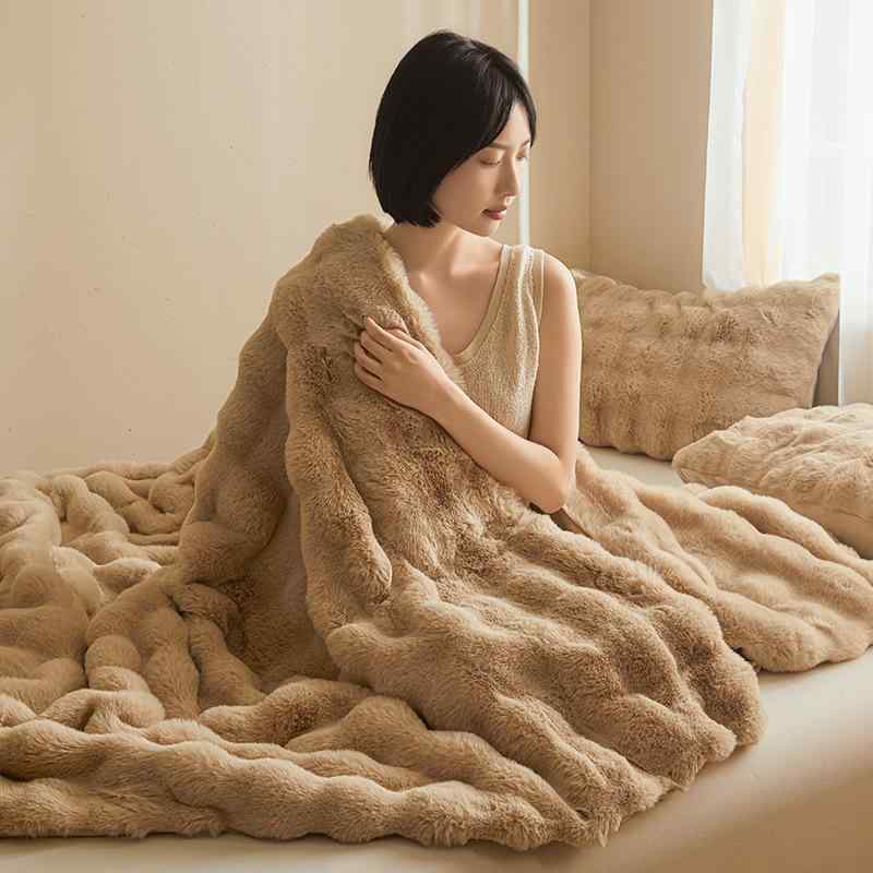 毛布 ブランケット 厚手 ひざ掛け 肩掛け ポリエステル 無地 100*150cm 120*200cm 150*200cm 180*200cm 200*230cm 稲香黄 半島藍 氷河灰 貴族藍 暖米杏 青木緑 深卡其 桃ピンク