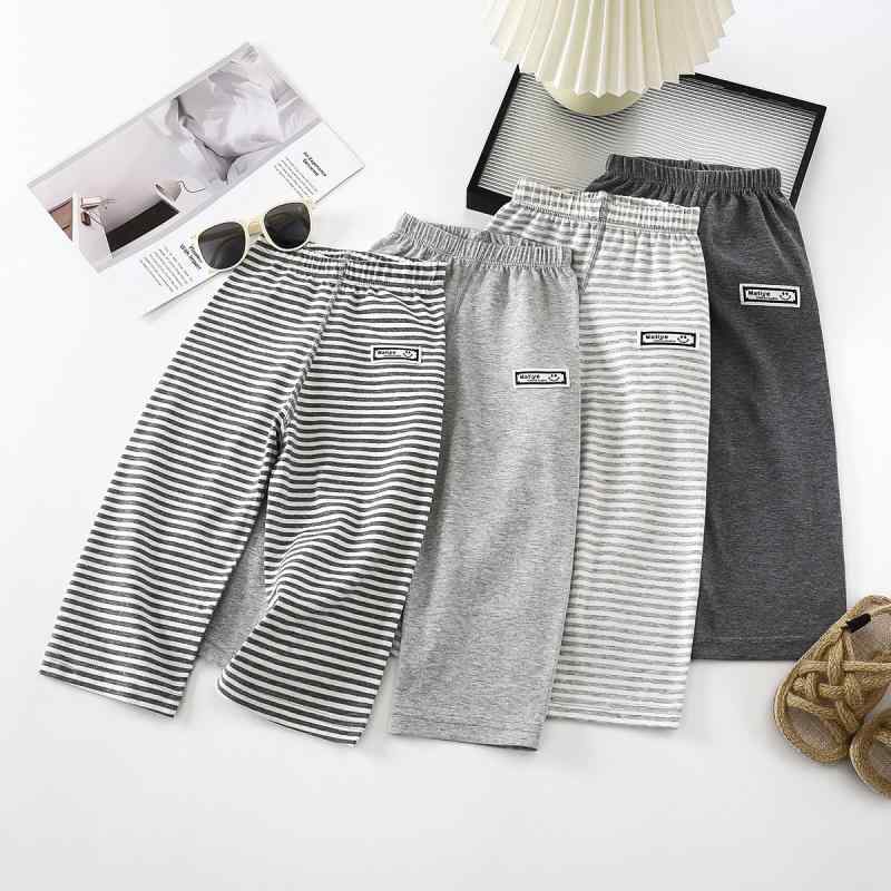 子供用パジャマ・ルームウェア キッズ 薄手コットン9分丈パンツ 男女兼用 春夏 秋 無縫製 ベビー 中・..