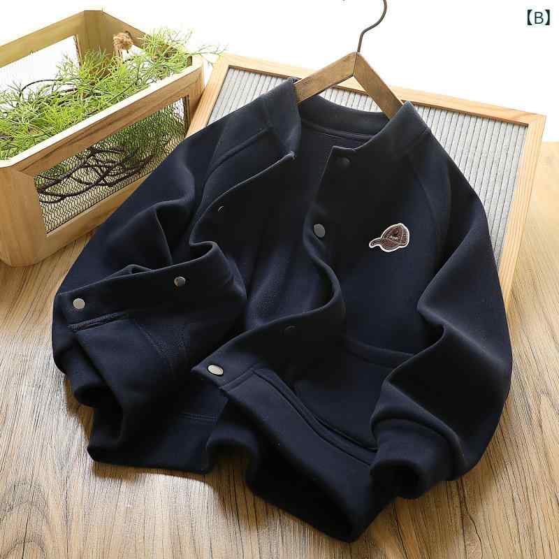 子供用ジャケット キッズ 男の子 裏起毛 野球 ウォームアップ アウター ジャンパー スポーティ 防風 110cm 120cm 130cm 140cm 150c...