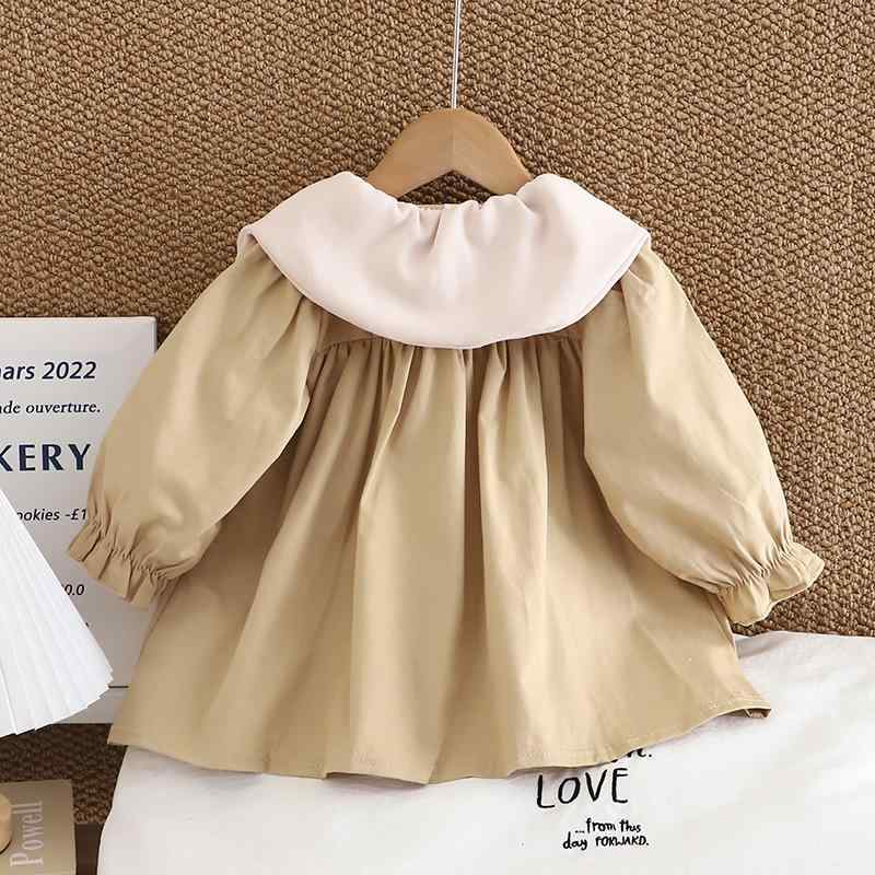 子供服 女の子 花柄襟 アウター 秋冬 ショート丈 コート カーディガン 綿 長袖 上着 かわいい 幼児 ベ..