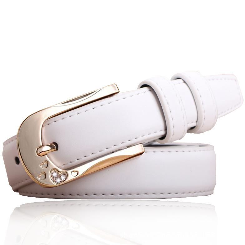 ベルト レディース 細身 本革 牛革 デニム ジーンズ 学生 白 黒 赤 レザーベルト おしゃれ かわいい カジュアル ゴールド シルバー バックル 幅2cm