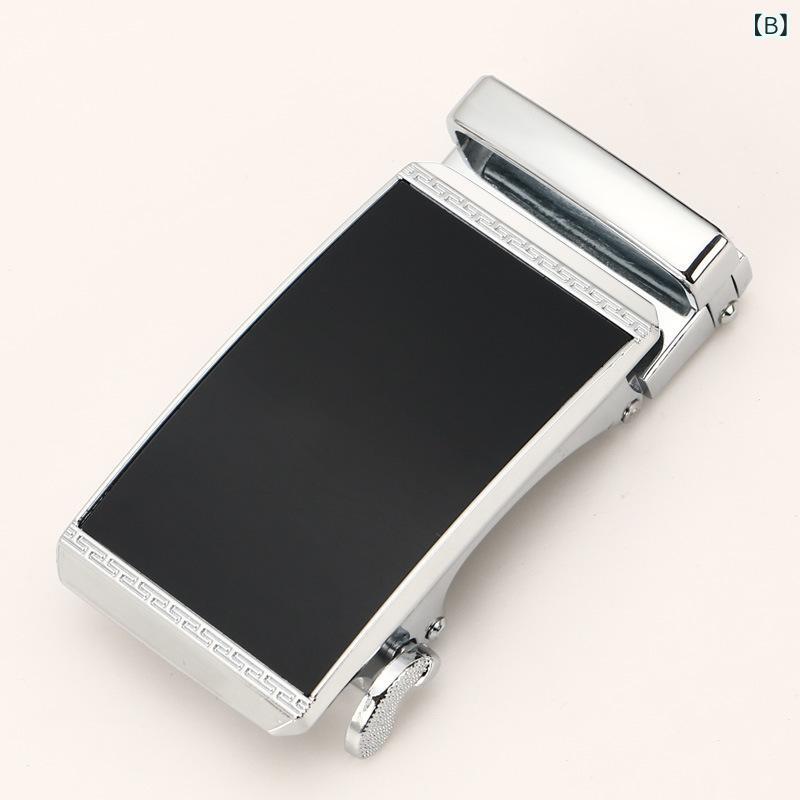 ベルト メンズ ベルトヘッド 3.5cm 紳士用 レザーベルトバックル 研磨 オートロッ...
