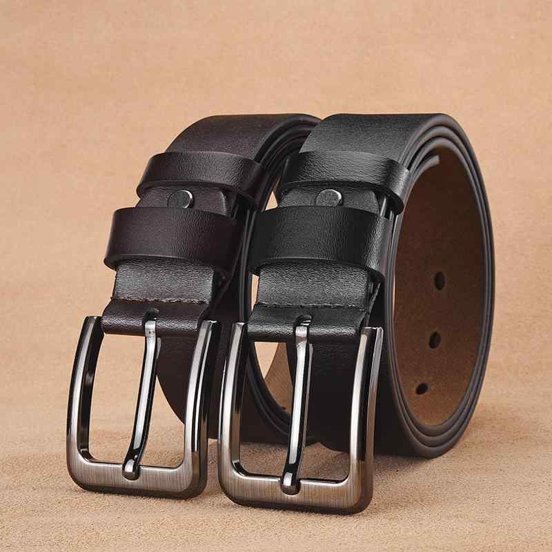 ベルト 男性用 本革 牛革 レザー ジーンズ ジーパン ズボン ビジネス カジュアル 普段使い ブラック 黒..
