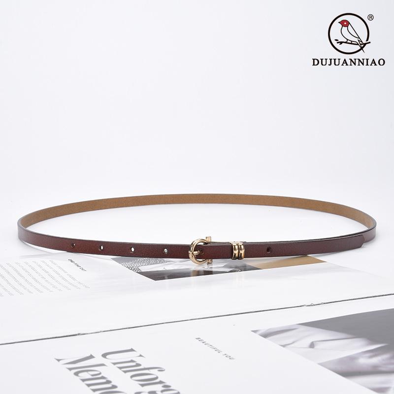 ベルト レディース 細ベルト 本革 ナローベルト パンツ用 スカート用 ジーンズ用 ウエストマーク 牛革 ..