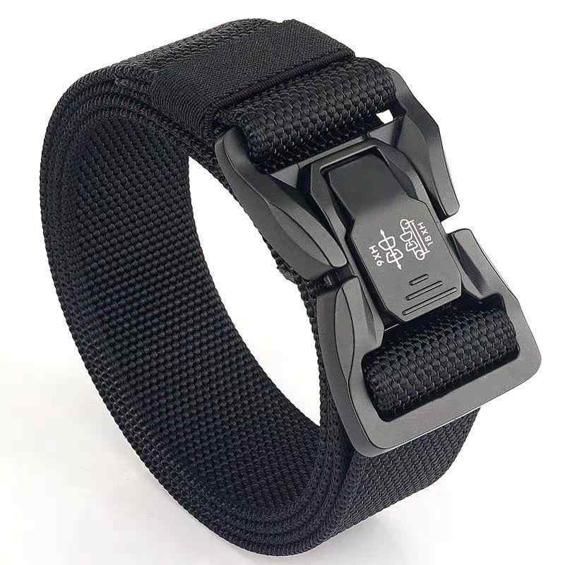 ベルト 男性用 ナイロン製 作業用 帆布ベルト 戦術ベルト ミリタリー 普段使い アウトドア ブラック カ..