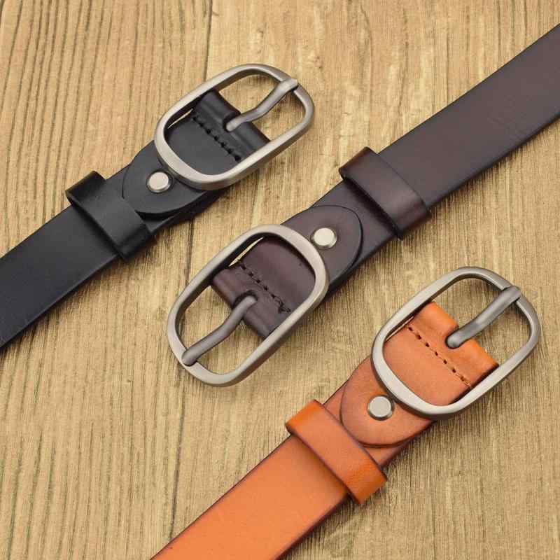 ベルト メンズ 男性用 本革 牛革 レザー 細め ナロー レトロ 韓国 ファッション パンツ用 ウエストベルト 黄色 ブラック 黒 ブラウン 茶色 カーキ オレンジ レッド