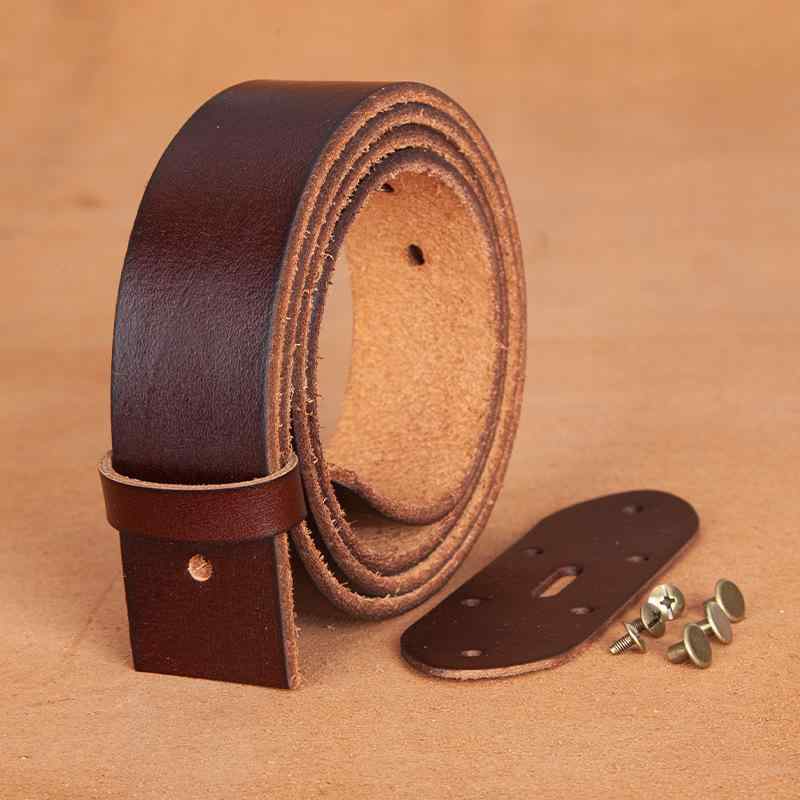 ベルト 男性用 水洗い 本革 牛革 レザー レトロ 針バックル カジュアル 普段使い コーヒー色 カーキ色 ..