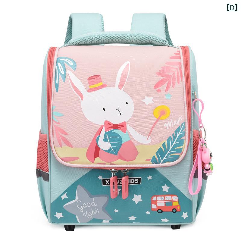 リュック キッズ かわいい ウサギ プリント 子供用 スクールバッグ 男の子 女の子 幼稚園 保育園 バッ..