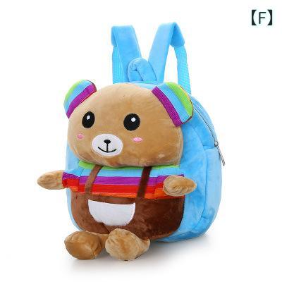 Rucksacks - リュック キッズ かわいい ウサギ クマ ぬいぐるみ ベビーリュック 1歳 2歳 3歳 女の子 男の子 カートゥーン 通園 遠足 紫 ピンク 青 ベージュ