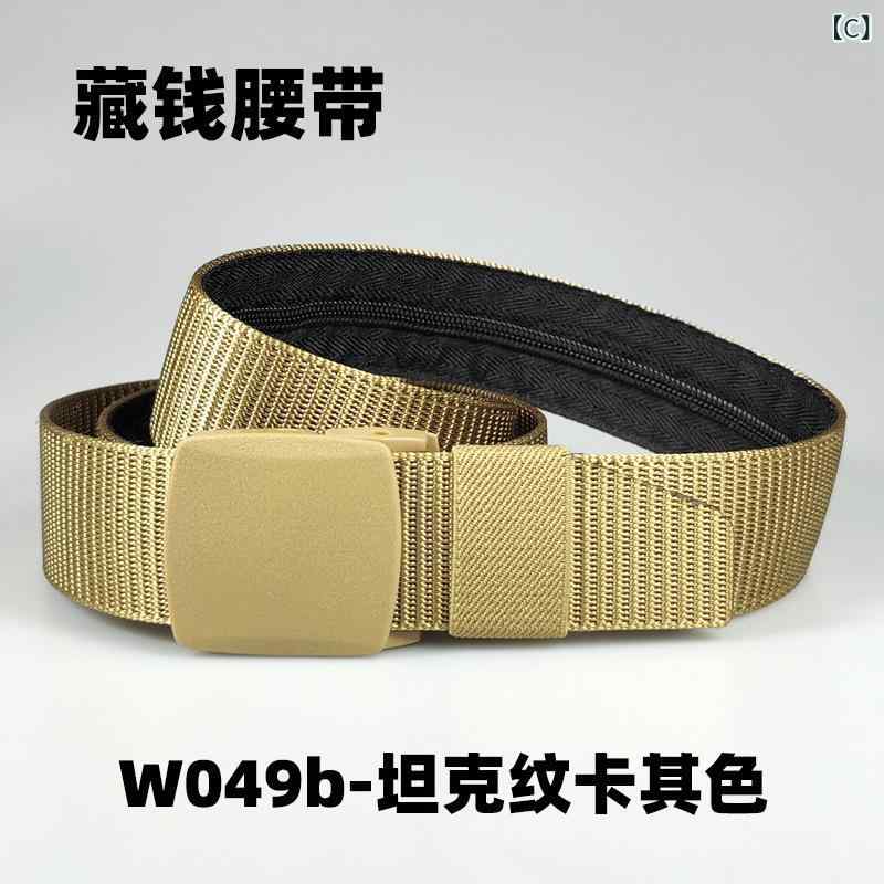 ベルト メンズ 男性用 ナイロン製 タクティカルベルト 帆布製 ウェストバンド ズボン用 アウトドア 普段使い 作業用 W049b ブラック カーキ色