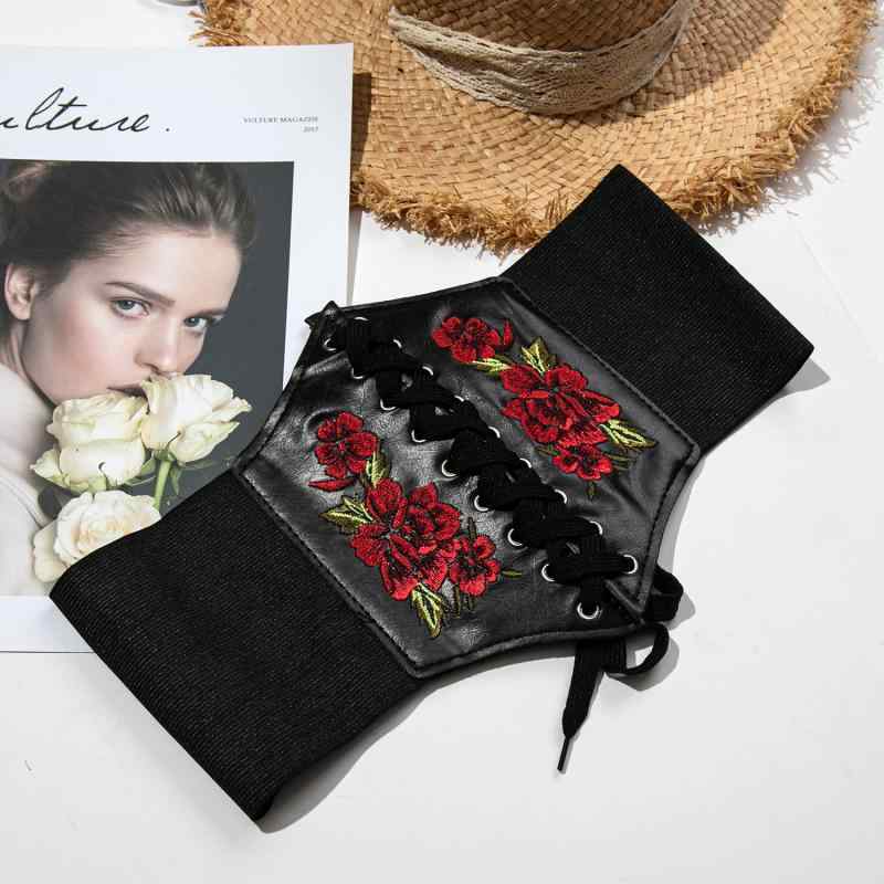 ベルト レディース 婦人用 ウエストベルト フェイクレザー 合金 針バックル 伸縮性 太め 清新 かわいい 飾り ワンピース セーター 60-80cm コーヒー色 ブラック 黒 ホワイト 白