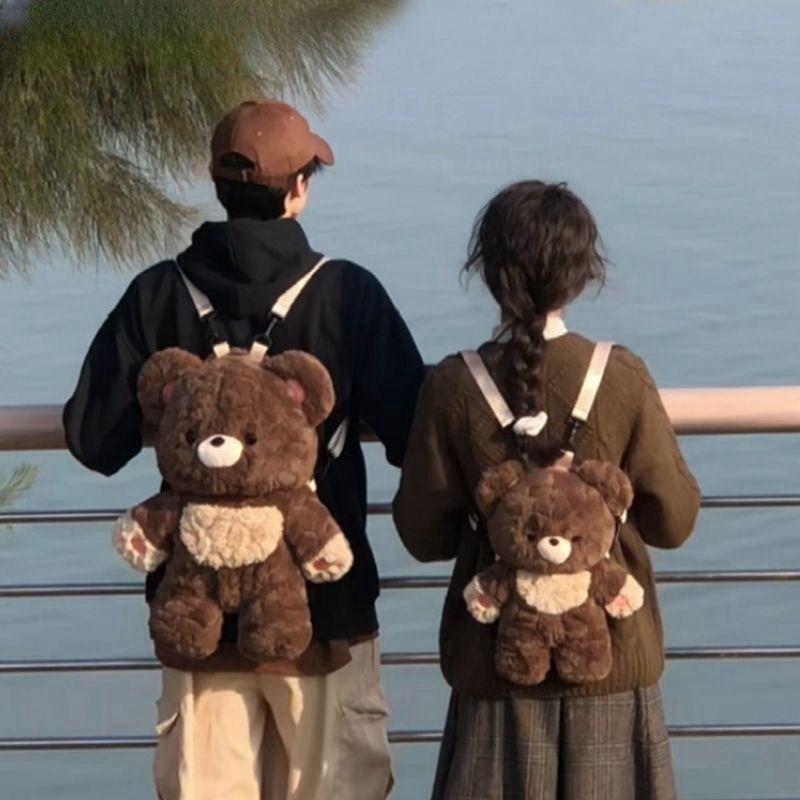 Bags, School Rucksacks - リュック キッズ レディース ぬいぐるみ バッグ かわいい カートゥーン アニメ キャラクター 人形 子供 学生 スクールバッグ 大容量 50cm ポリエステル 収納