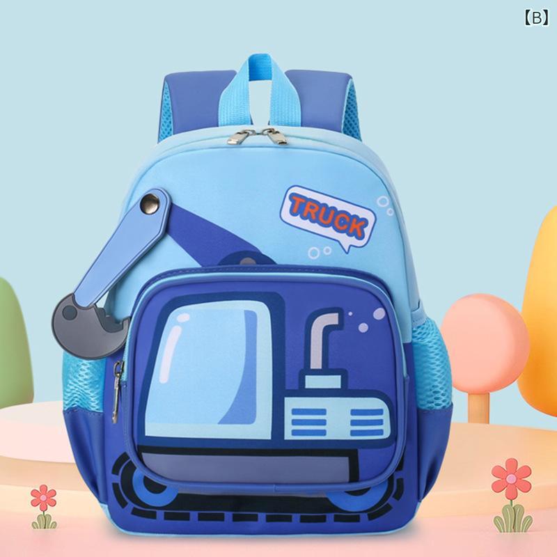 Lucho Niños Niños Niñas Jardín de infancia Jardín de infancia Cartoon Carro de 3 años 5 años Ventilador Confortable Escuela Excursión — vista 3