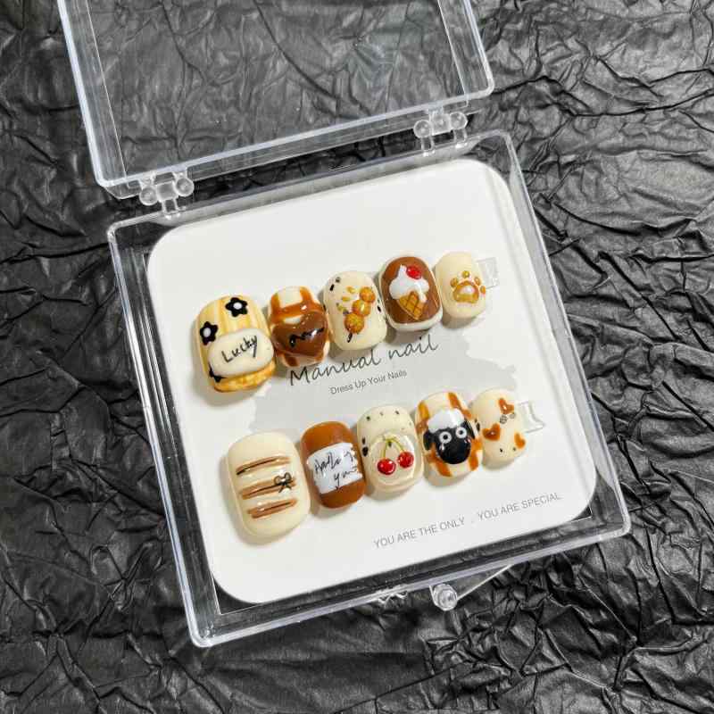 ネイルチップ レディース メンズ キッズ かわいい 手作り カートゥーン アート ショート ラウンド ウェアラブル 取り外し可能 クリスマス レトロ 猫目 中国風 十字架 薔薇 バラ チューリップ 花柄 ハート 星柄 ヒョウ柄 肉球 ネイルシール