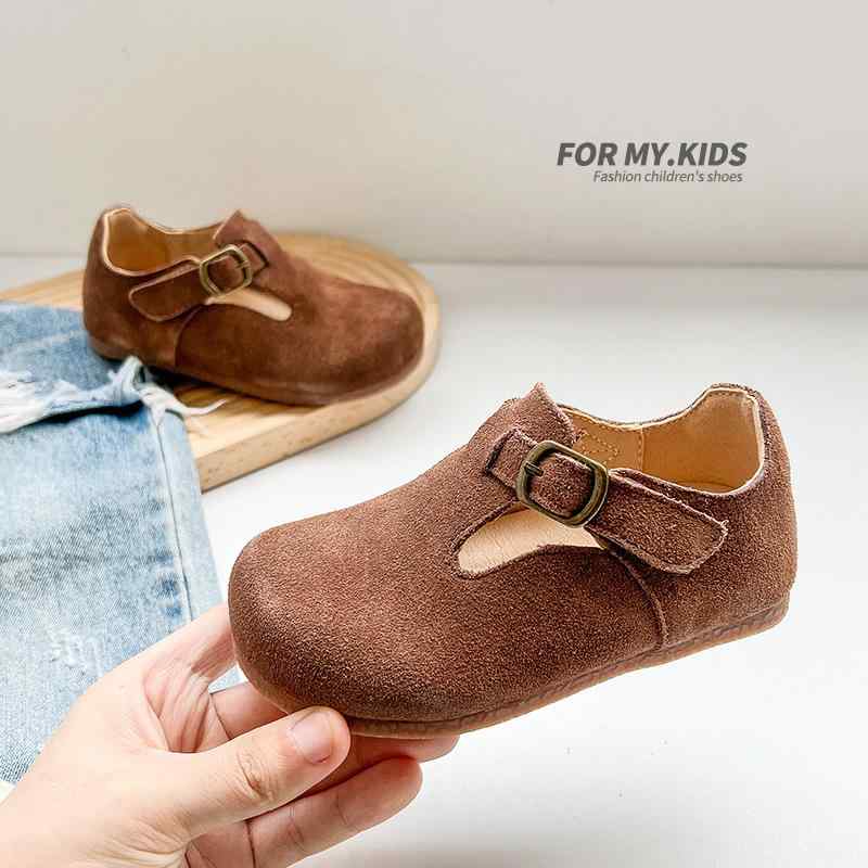 其它 - 靴 キッズ 女の子 プリンセス シューズ 子供靴 本革 レザー 春夏 通気性 履きやすい かわいい マジックテープ 普段使い