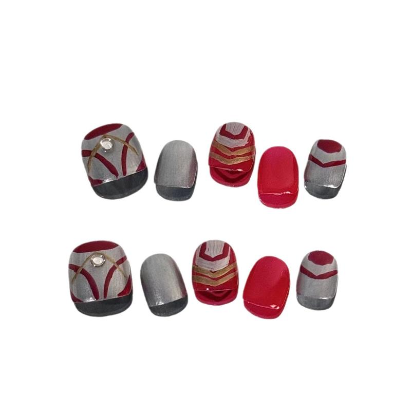 ネイルチップ キッズ 子供用 つけ爪 かわいい カートゥーン アニメ キャラクター デコレーション 取り外し可能 手作り