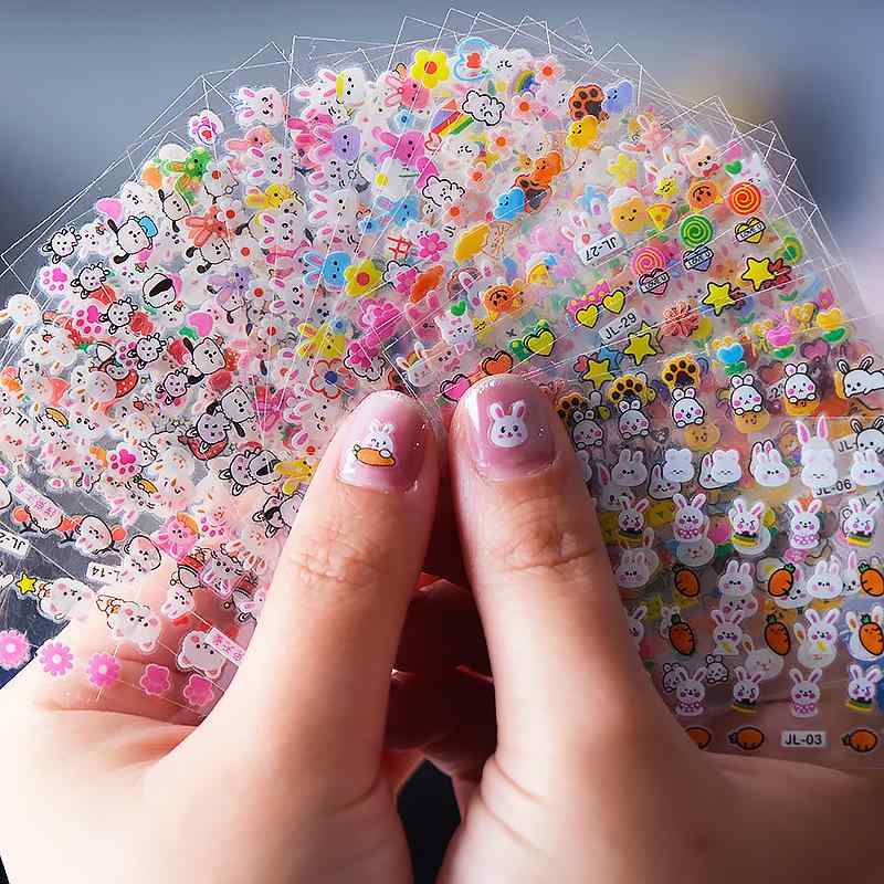 Other - ネイルシール キッズ 子供 プリンセス ベビー かわいい キャラクター 動物 ウサギ 背のりタイプ