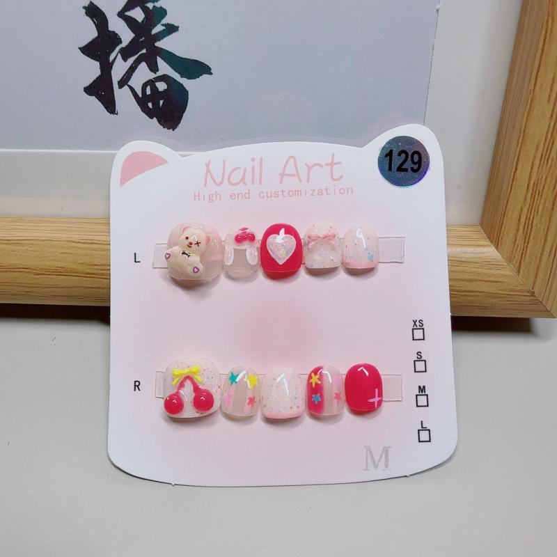 ネイルチップ キッズ 子供用 手作りつけ爪 小馬宝莉風 かわいい カートゥーン アニメ キャラクター 3歳 4歳 5歳 6歳 7歳 8歳