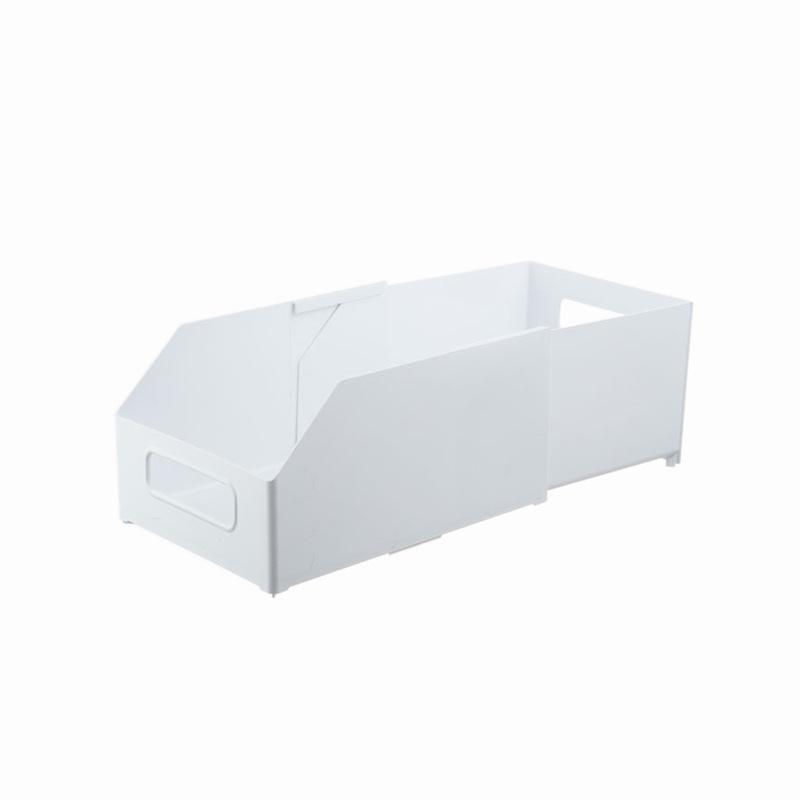 収納ケース レディース 斜め口 伸縮式 キッチン 卓上 小物 整理ボックス プラスチック製