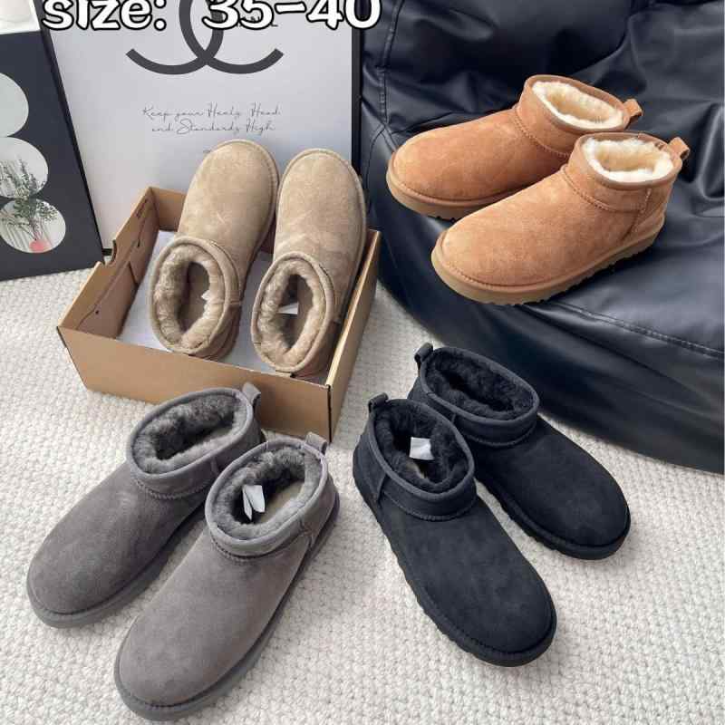 雪地靴 レディース ムートンブーツ ショートブーツ フラットヒール 羊毛 裏起毛 防寒 滑り止め 秋冬 厚底 ラウンドトゥ 栗色 ブラック グレー 羚羊ブラウン