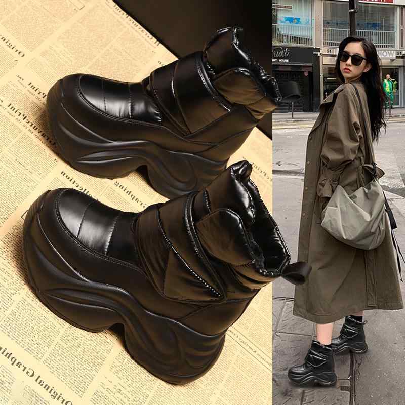 スノーブーツ レディース 厚底 内ボア 防寒 あったか 暖か 滑り止め...(4.0)