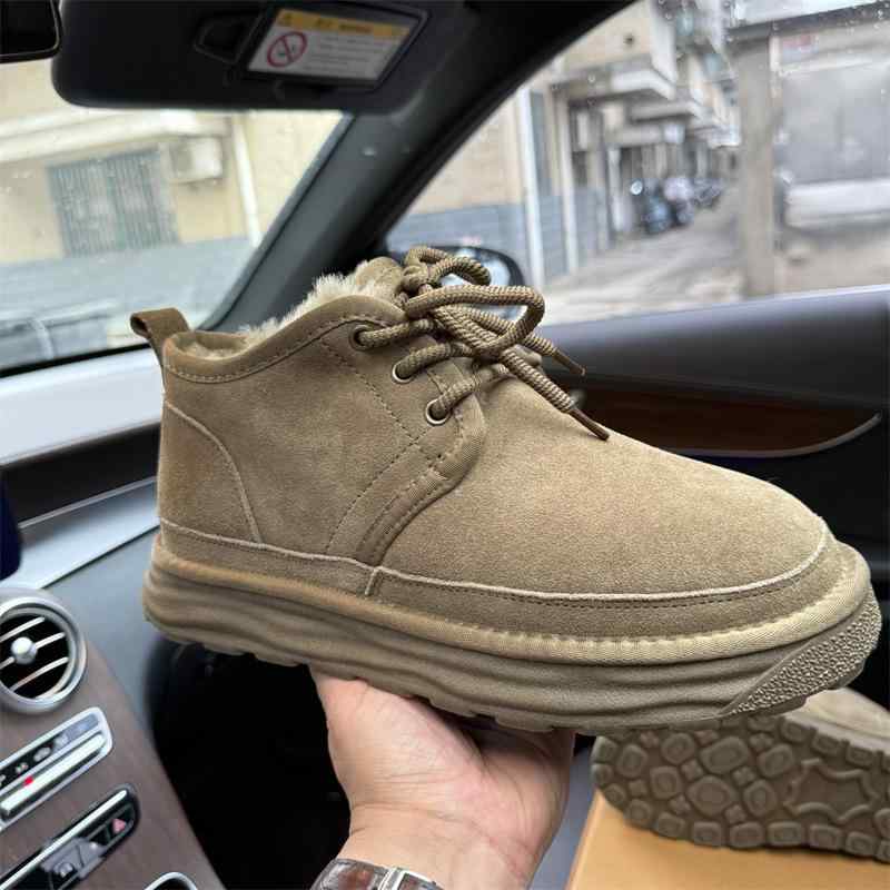 雪地靴 レディース 暖かい 牛革 本革 ムートンブーツ 裏起毛 厚底 防寒 滑り止め 秋冬 黒 ブラック ブラウン キャメル カジュアル