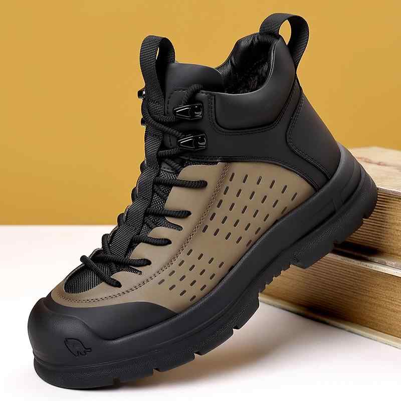 カテゴリ: マウンテンブーツ 対象年齢: 青年（18～40歳） 靴の素材（アッパー）: 超繊維 靴底の素材: ゴム 性別: 男性 加工方法: 修面革 スタイル: カジュアル つま先の形状: ラウンド ヒールの高さ: フラット ヒールの形状:...