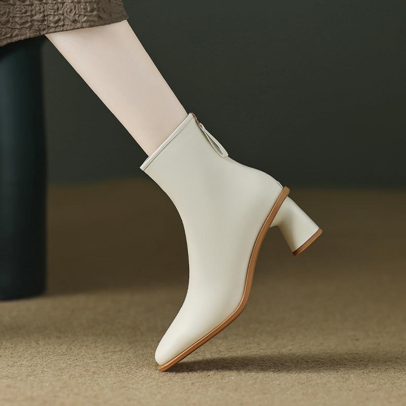 スノーブーツ レディース 羊毛皮 牛革 ショートブーツ 厚底 あったか 防寒 冬 黒 グレー ブラウン ベージュ