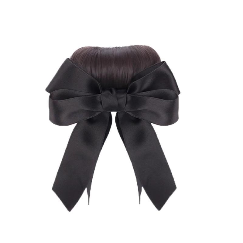 ヘアゴム レディース 付け毛 お団子ウィッグ ポイントウィッグ まとめ髪 ヘアアレンジ 髪飾り 茶色 黒色