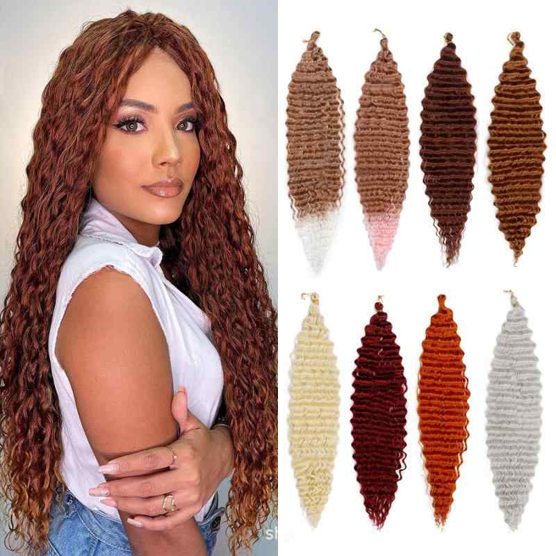 ウィッグ レディース ロング巻き髪 エクステ ヘアファイバー ディープウェーブ ブレイズ ドレッドヘア ..