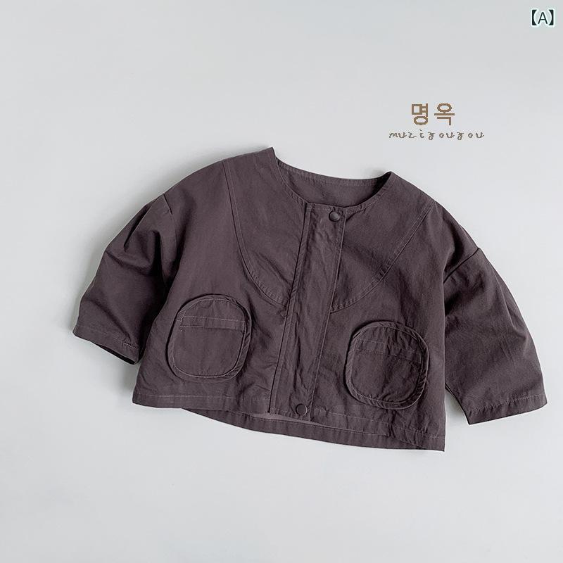 子供服 ジャケット 春秋 男女兼用 ベビー服 韓国風 トップス 小童サイズ 綿100％ 80cm 90cm 100cm 110cm 120cm 130cm(4)