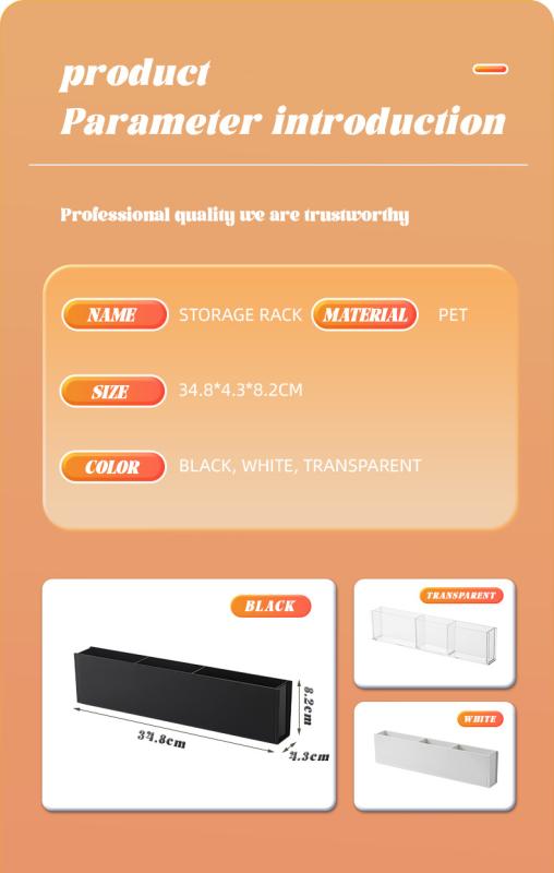 収納ケース 小物入れ 壁掛け 卓上 文具 化粧品 整理ボックス 分格 無地 ホワイト ブラック 透明