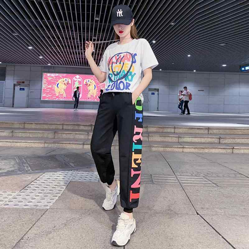 ダンスウェア レディース 運動着 上下セット 接触冷感 半袖トップス パンツ 綿混紡 快適 通気性 吸湿性 伸縮性 普段使い 練習着 ヨガウェア ルームウェア ...