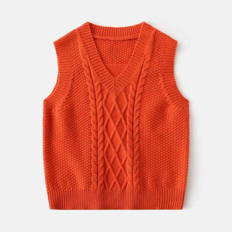 아동복 니트 베스트 소년 V넥 무지 자카드 스웨터 베스트 3세 4세 5세 6세 7세 8세 90cm 100cm 110cm 120cm 130cm 폴리에스테르 아크릴 혼방 가을 겨울