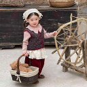 子供服 ベビー服 馬ベスト セットアップ 秋冬物 女の子 韓国風 ニット パンツ 上下セット かわいい 幼児 73CM 80cm 90cm 100cm 花柄 綿...