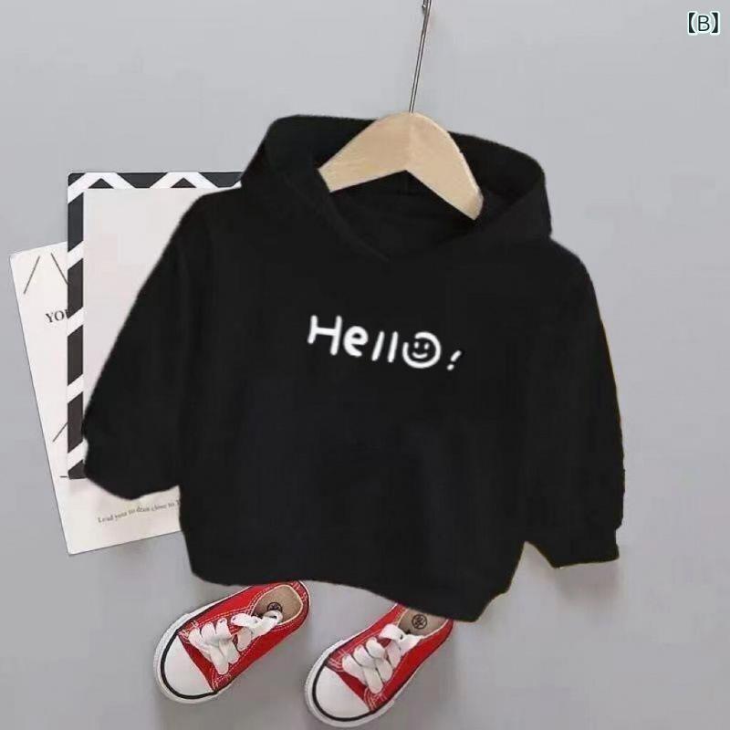 子供用パーカー 男女兼用 トップス 長袖 コットン プリント 春秋 カジュアル 90 100 110 120 130 140 1..