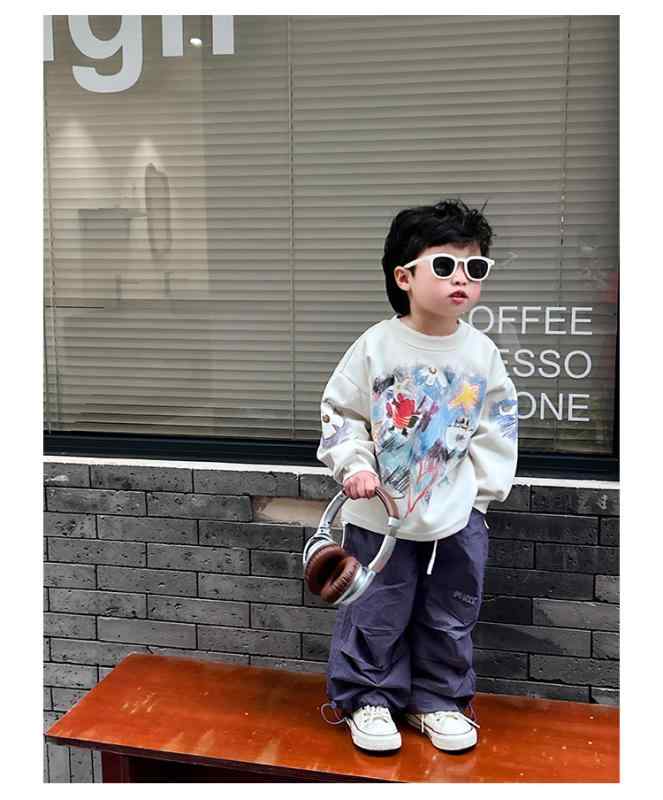 キッズ トレーナー 春秋 長袖トップス 子供服 男の子 かわいい 韓国風 おしゃれ 上...