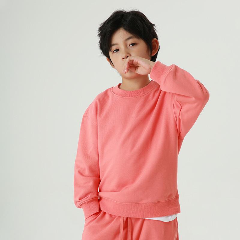 子供用 スウェットシャツ 春秋用 裏毛生地 男の子 ゆったり トップス アウター 330g 綿100％ 110 120 1..