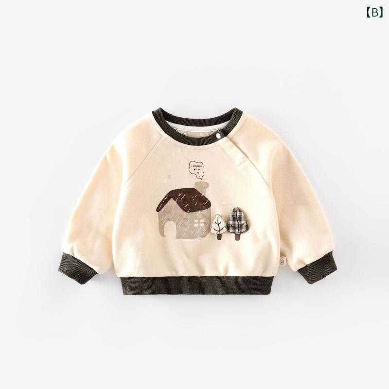 Other - 子供服 スウェットシャツ 男の子 長袖Tシャツ 秋物 子供用 トップス おしゃれ 100 110 120cm 綿98% カートゥーン柄 カジュアルスタイル 普段着