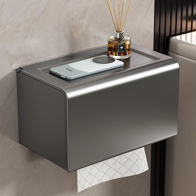 ・素材: スペースアルミ・用途: 衛浴・スタイル: 現代的ミニマリスト・カラー: ガンメタルグレー、ブラック・機能: 防水