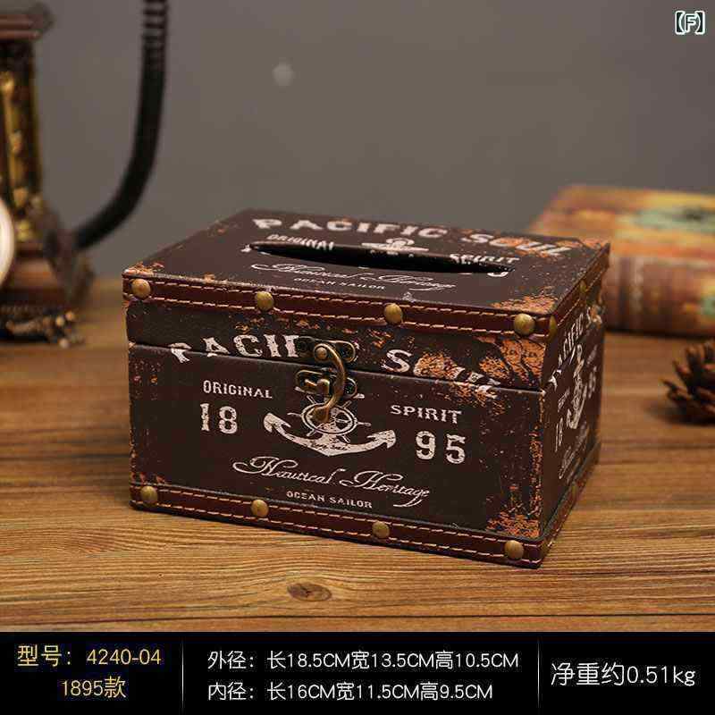 ティッシュボックス 木製 ペーパータオル ケース 卓上 壁掛け 収納 防塵 レトロ アメリカン 雑貨 ブルー レッド ブラウン グリーン コーヒー色 星条旗 モーター 地図 狐 馬 バラ 蝶 海星 帆船 多機能 ブラック ゴールド