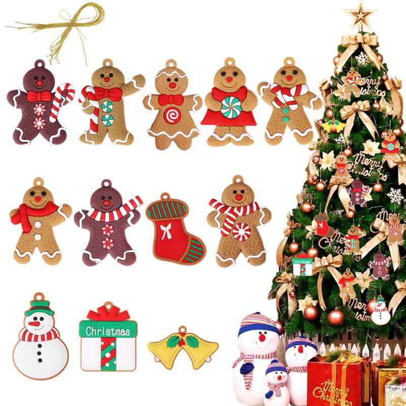 クリスマス ジンジャーブレッドマン オーナメント かわいい カートゥーン クリスマスツリー デコレーシ..