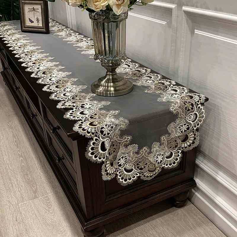 テーブルクロス 布製 韓国風 アメリカン 布芸 ティーテーブル コーヒーテーブル レース 長方形 シュー..