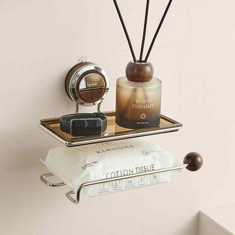 ・商品カテゴリ: 紙製品・素材: ステンレス・設置場所: リビング、バスルーム・カラー: 胡桃木色・機能: 多用途